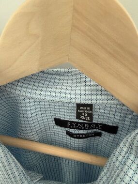 Men’s Light Blue Stretch Dress Shirt